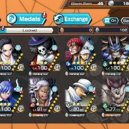 BR361-IOS+Android-Hyber 34+3 Ex Max(Kid Law+Kaido+Luffy)+Vip Medal+Support 156%+Robin Max+Brook Max+Ulti Max+Jack Max+Jabra+Kaku+Queen Max+Alber 0